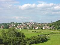 Ansicht Ortsteil Klengen bei sonnigem Wetter